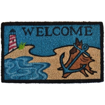 Imports Decor Inc Imports Decor 170SCM Beach Lighthouse Door Mat 170SCM